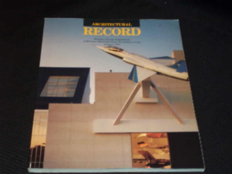 1985 JANUARY ARCHITECTURAL RECORD MAGAZINE - LOW RISE BUILDINGS COVER - E 1006
