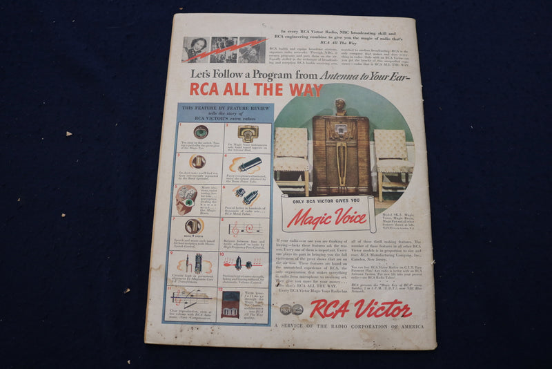 1937 MAY 22 RADIO GUIDE MAGAZINE - GERTRUDE NIESEN COVER - E 9202