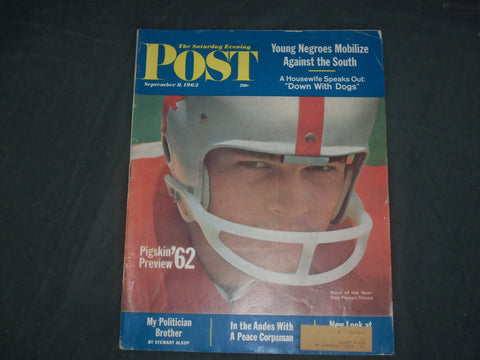 1962 SEPTEMBER 2 THE SATURDAY EVENING POST MAGAZINE- ILLUSTRATED COVER- SP 2482H