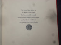 1984 FOREIGN AFFAIRS HARDCOVER BOOK BY ALISON LURIE -SIGNED 1ST EDITION- KD 8971