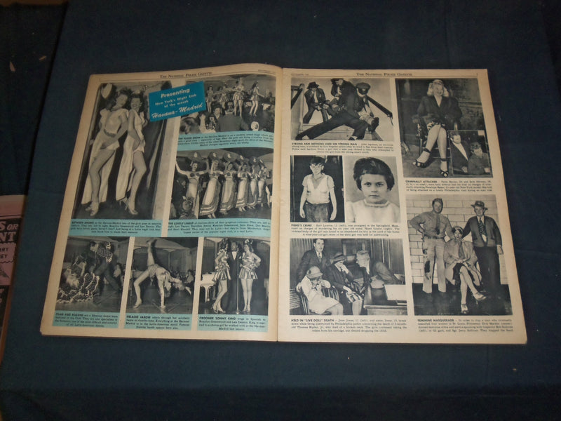 1945 SEPTEMBER THE NATIONAL POLICE GAZETTE MAGAZINE - BOGART & BACALL - B 5919