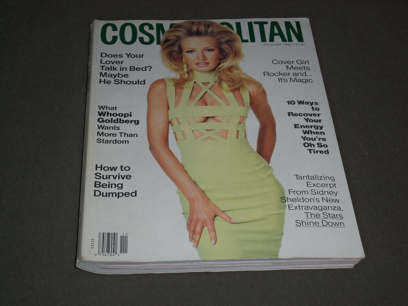 1992 NOVEMBER COSMOPOLITAN MAGAZINE - KAREN MULDER, PHOTO BY SCAVULLO - SP 3180