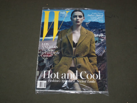2014 JUNE/JULY W MAGAZINE - AMBER HEARD COVER + ART SUPPLEMENT - B 3495