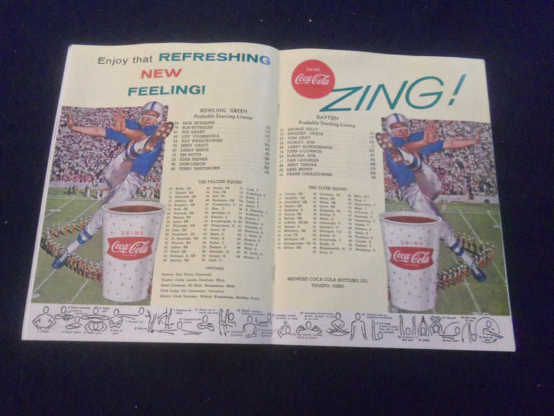 1961 SEP 30 FOOTBALL PROGRAM - BOWLING GREEN ST UNIV VS UNIV OF DAYTON- SP 9337K
