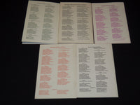 1985-1992 PENNSYLVANIA STATE ATHLETIC CONFERENCE FOOTBALL GUIDES LOT OF -O 3027E