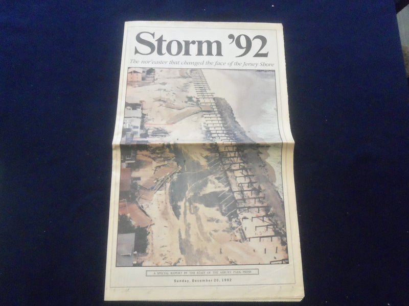 1992 DECEMBER 20 ASBURY PARK PRESS NEWSPAPER SECTION - STORM '92 - NP 6091