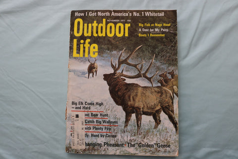 1971 NOVEMBER OUTDOOR LIFE MAGAZINE - ILLUSTRATED DEER COVER - E 26682