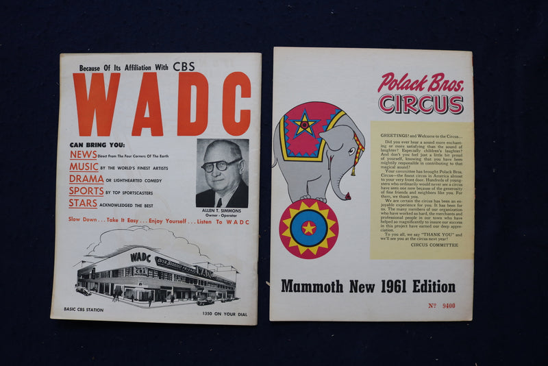 1958-1973 POLLACK BROS. CIRCUS PROGRAMS - LOT OF 17 - O 3639