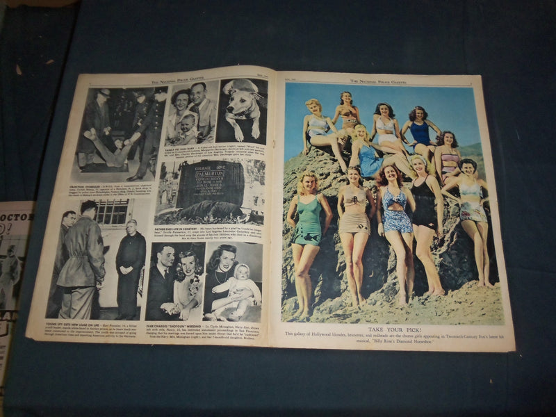 1945 MAY THE NATIONAL POLICE GAZETTE MAGAZINE - JEAN PARKER - B 5916
