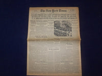 1944 JULY 1 NEW YORK TIMES -ALLIES PRESS ON CAEN AFGER BATTLES OF TANKS- NP 6582