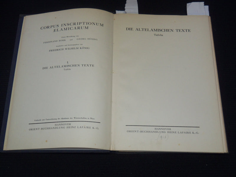 1926 DIE ALTELAMISCHEN TEXTE GERMAN BOOK - 30 FOLD-OUTS - KD 5293E