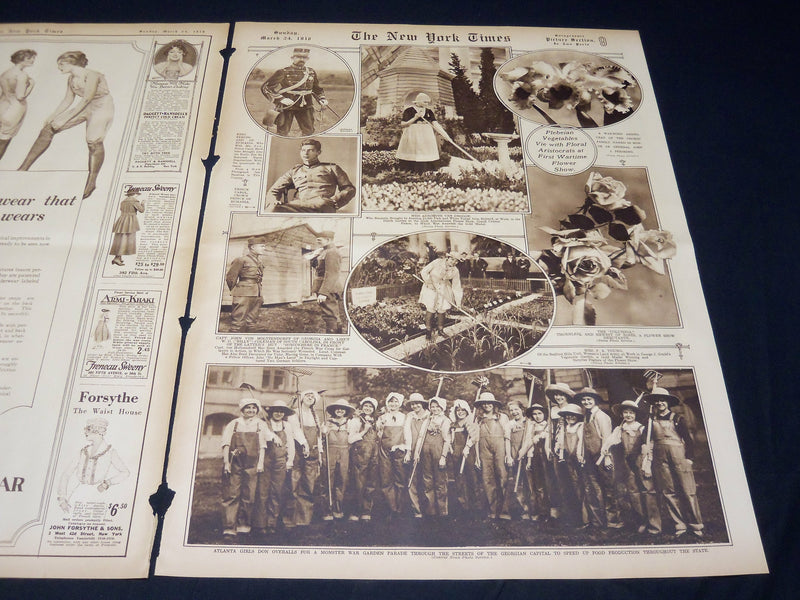 1918 MARCH 24 NEW YORK TIMES PICTURE SECTION NO. 8 & 9 - 69TH REGIMENT - NT 8803