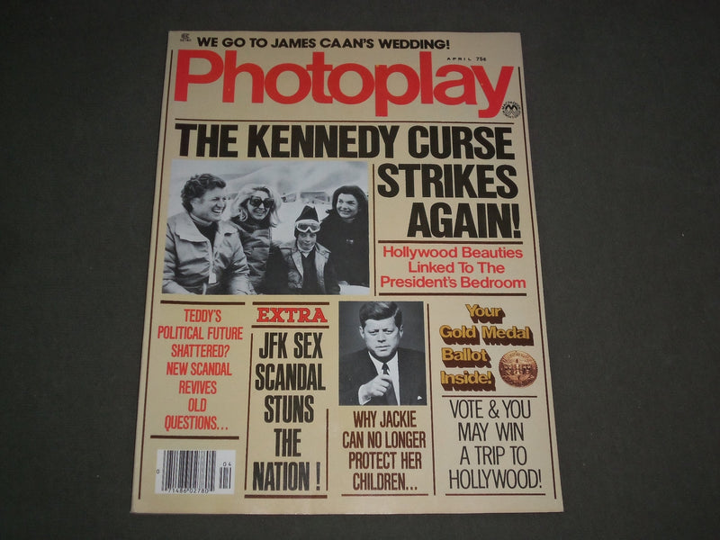 1976 APRIL PHOTOPLAY MAGAZINE - JOHN F. KENNEDY - KENNEDY CURSE - M 226