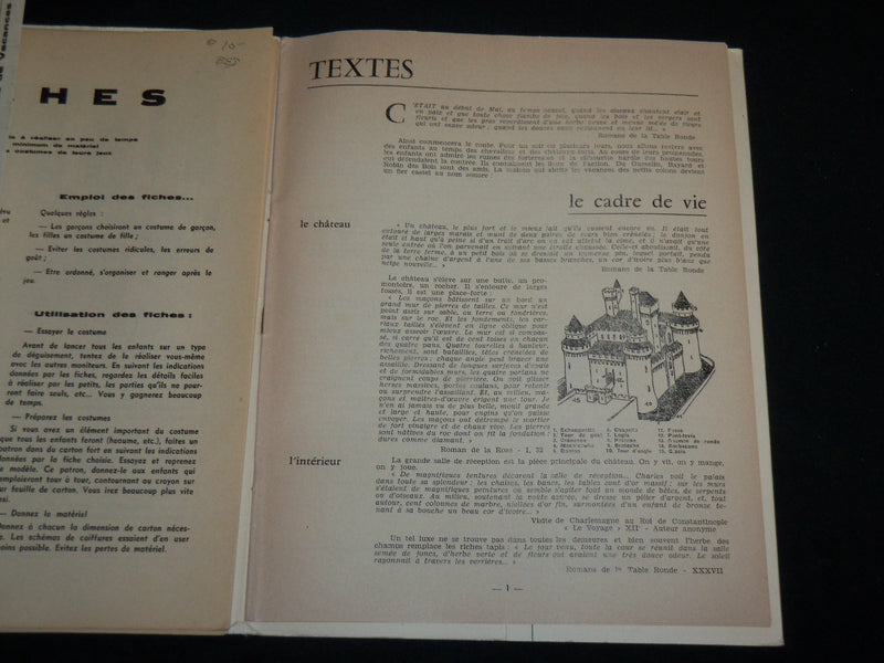 1940'S HISTOIRES DE LA FRANCE DU MOYEN AGE FRENCH PROGRAM - J 6630