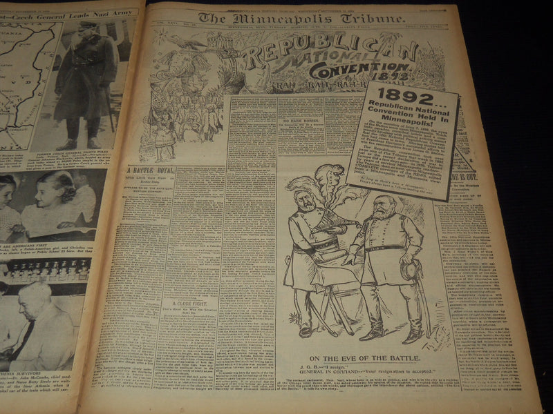 1939 SEPTEMBER 13 MINNEAPOLIS MORNING TRIBUNE - ARTILLERY DUEL IN WEST - NT 9529