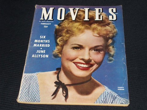 1946 FEBRUARY MOVIES MAGAZINE - PAULETTE GODDARD FRONT COVER - E 14207