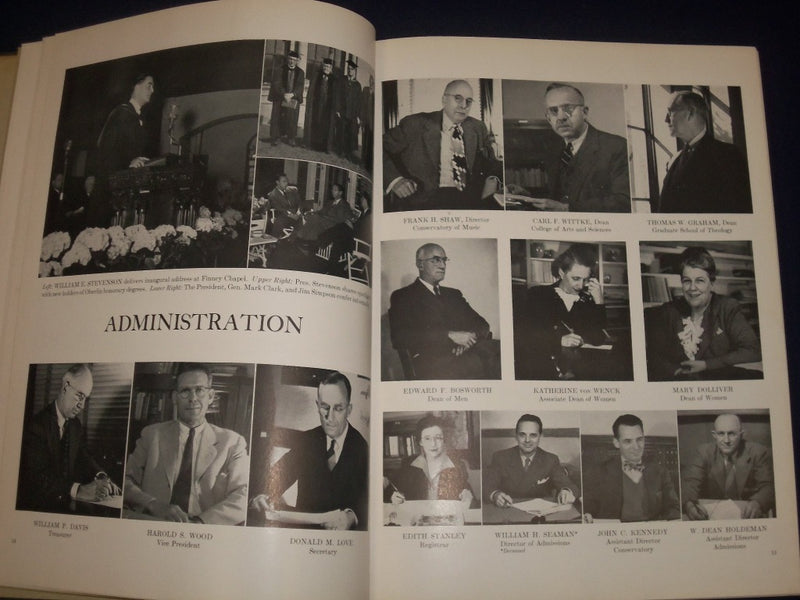 1948 HI O HI OBERLIN COLLEGE OHIO YEARBOOK - GREAT PHOTOS - YB 4