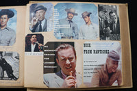 1950'S-1960'S TELEVISION STARS SCRAPBOOK -JAMES ARNESS - CHUCK CONNORS - E 24952