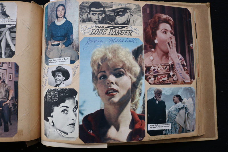 1950'S-1960'S TELEVISION STARS SCRAPBOOK -JAMES ARNESS - CHUCK CONNORS - E 24952
