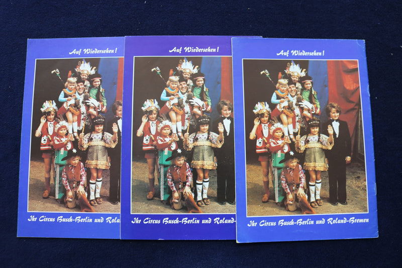 1980'S-1990'S BUSCH ROLAND CIRCUS PROGRAMS - GERMAN - LOT OF 12 - O 3515