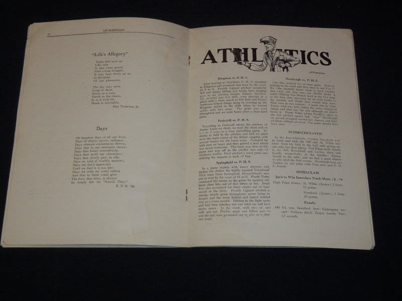 1924-1928 APOKEEPSIAN POUGHKEEPSIE HIGH SCHOOL MAGAZINES LOT OF 11 - O 1789