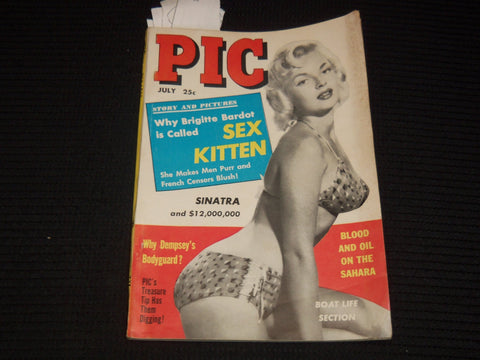 1958 JULY PIC DIGEST MAGAZINE - SINATRA - MANTLE - ROCKETS - DEMPSEY - K 1027