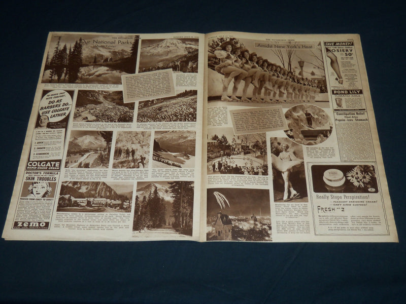 1938 JULY 23 THE PITTSBURGH PRESS SUNDAY ROTO SECTION - BETTY GRABLE - NP 4491