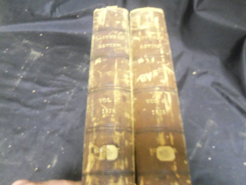 1879 SATURDAY REVIEW 2 BOUND VOLUMES - COMPLETE YR- PUBLISHED IN LONDON - R 1076