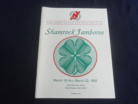 1992 MARCH 18-22 NEW JERSEY DEVILS YOUTH HOCKEY CLUB SHAMROCK JAMBOREE- SP 6481P