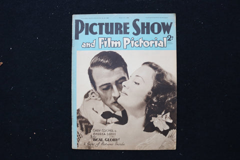 1940 MARCH 16 PICTURE SHOW MAGAZINE - GARY COOPER COVER - E 24547