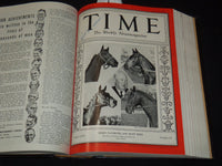 1937 APRIL-JUNE TIME MAGAZINE BOUND VOLUME - GREAT COVERS - NICE ADS - KD 3806M