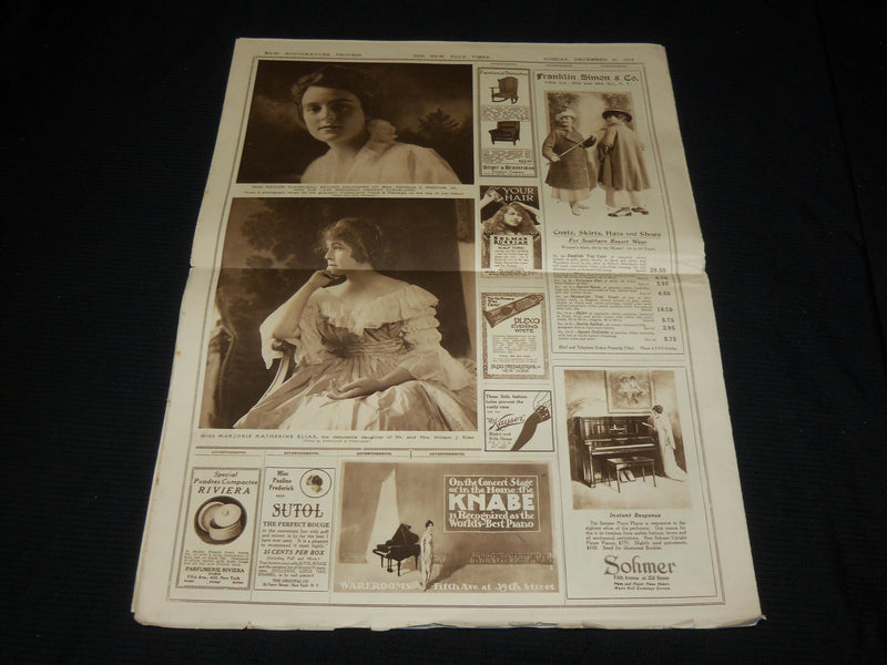 1914 DECEMBER 27 NEW YORK TIMES PICTURE SECTION - WHITMAN & FAMILY - NP 5605