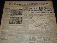1939 SEPTEMBER 25 MINNEAPOLIS MORNING TRIBUNE - FRENCH HALT NAZIS - NT 9541