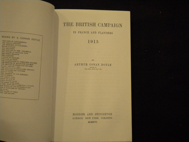 THE BRITISH CAMPAIGN IN FRANCE SOFTCOVER BOOKS - LOT OF 4 - A.C. DOYLE - KD 8055