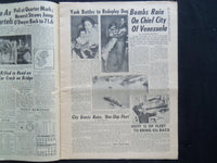 1945 OCT 21 NY SUNDAY NEWS NEWSPAPER-BOMBS RAIN ON CAPITAL OF VENEZUELA- NP 2471