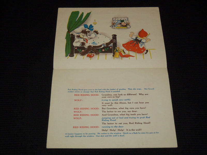 1944 RED RIDING HOOD BOOK PRODUCED BY CHARLOTTE STEINER - NICE ILLUS. - J 7468