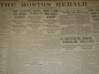 1908 SEPTEMBER 11 THE BOSTON HERALD - WRIGHT WORLD BEATER IN AIRSHIP - BH 306