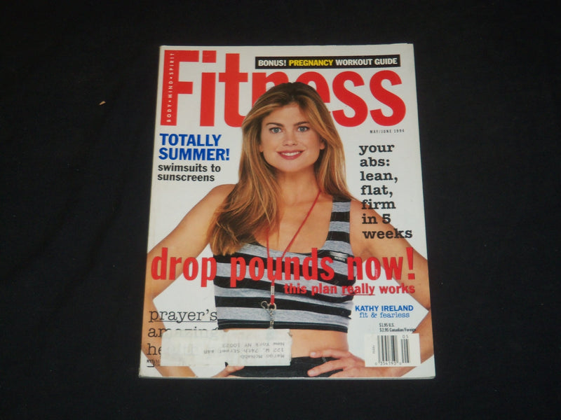 1994 MAY/JUNE FITNESS MAGAZINE - KATHY IRELAND COVER - SP 3801