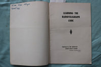 1951-1963 LEARNING THE RADIOTELEGRAPH CODE - LOT OF 2 - SOFTCOVER BOOKS - K 3264