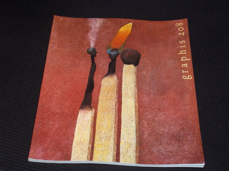 1980-1981 #208 GRAPHIS MAGAZINE VERY NICE COVER ART & INSIDE PAGES - E 831
