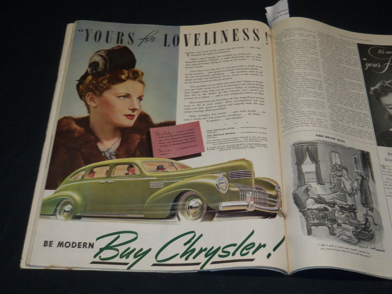 1939 MARCH LADIES HOME JOURNAL MAGAZINE - BEAUTIFUL FRONT COVER - F 331