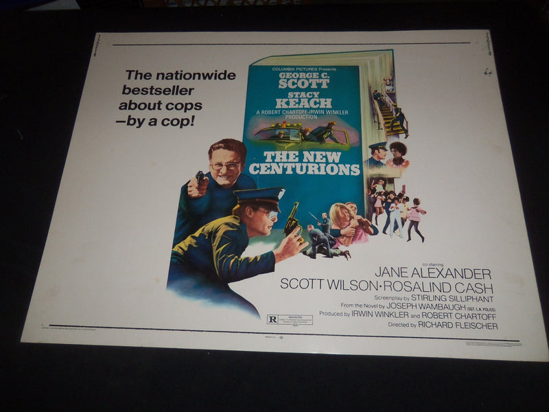 1972 THE NEW CENTURIONS 1/2 SHEET MOVIE POSTER - GEORGE C. SCOTT - P 379