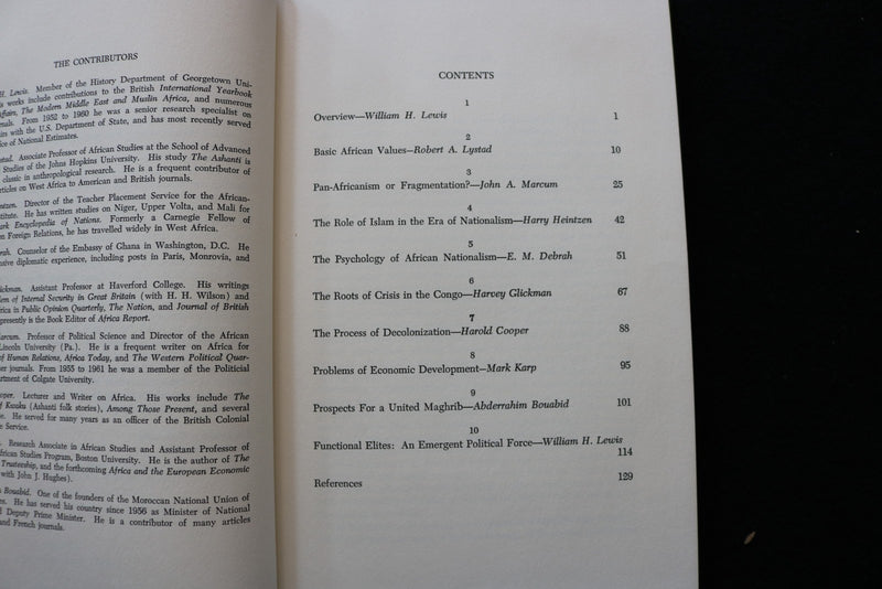 1962 NEW FORCES IN AFRICA HARDCOVER BOOK BY WILLIAM LEWIS - KD 9790