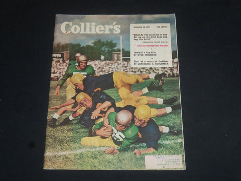 1947 OCT 18 COLLIER'S MAGAZINE - GREAT ILLUSTRATIONS, ARTICLES & ADS - SP 7838