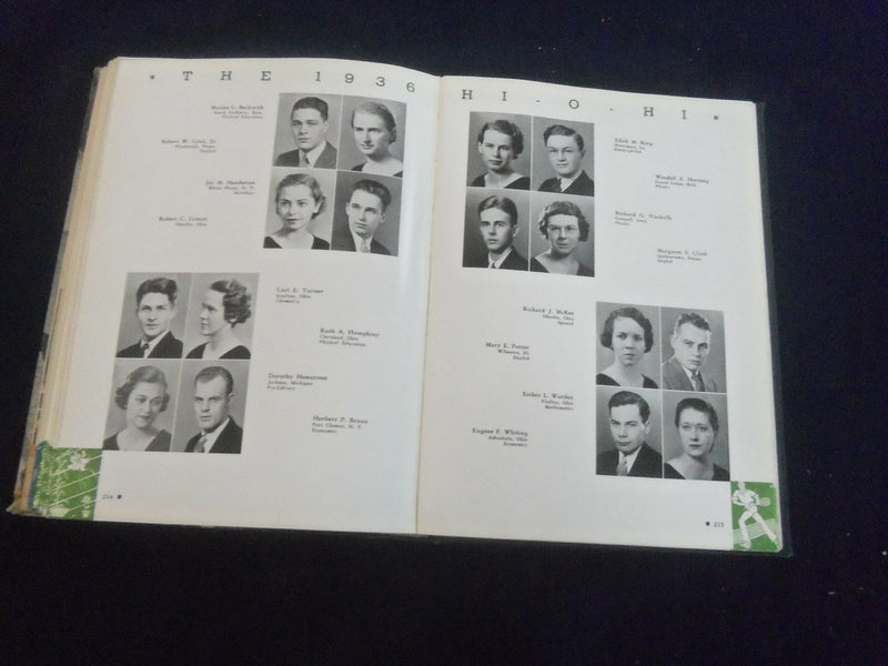 1936 THE HIOHI OBERLIN COLLEGE YEARBOOK - OBERLIN, OHIO - YB 2810