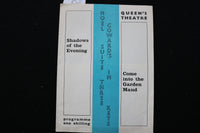 1966 QUEEN'S THEATRE PROGRAMS - NOEL COWARD - LILLI PALMER - LOT OF 2 - K 2379