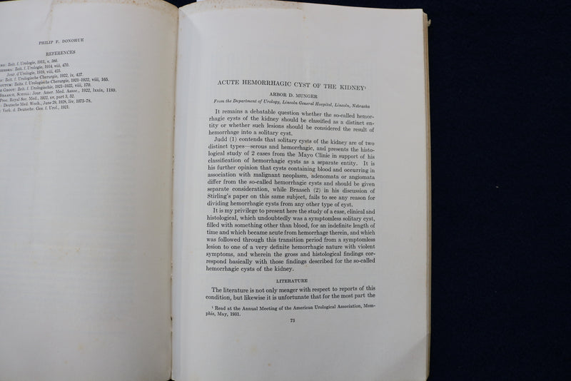 1932 THE JOURNAL OF UROLOGY - LOT OF 2 - SOFTCOVER BOOKS - K 1434