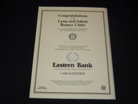 1993 LYNN & SALEM ROTARY CLUBS PROGRAM - 75 YEARS OF SERVICE - J 8047
