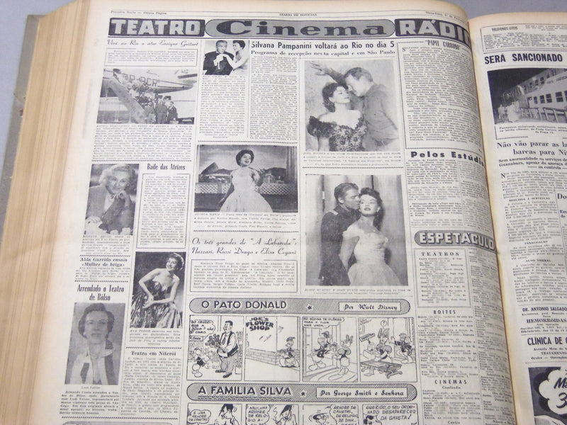 1955 JAN-FEB RIO DE JANEIRO DIARIO NEWSPAPER BOUND VOLUME - SPANISH - BV 64