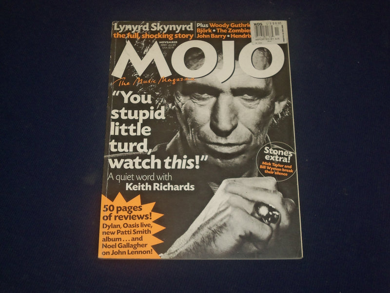 1997 NOVEMBER MOJO MAGAZINE - ENGLAND - KEITH RICHARDS - B 661